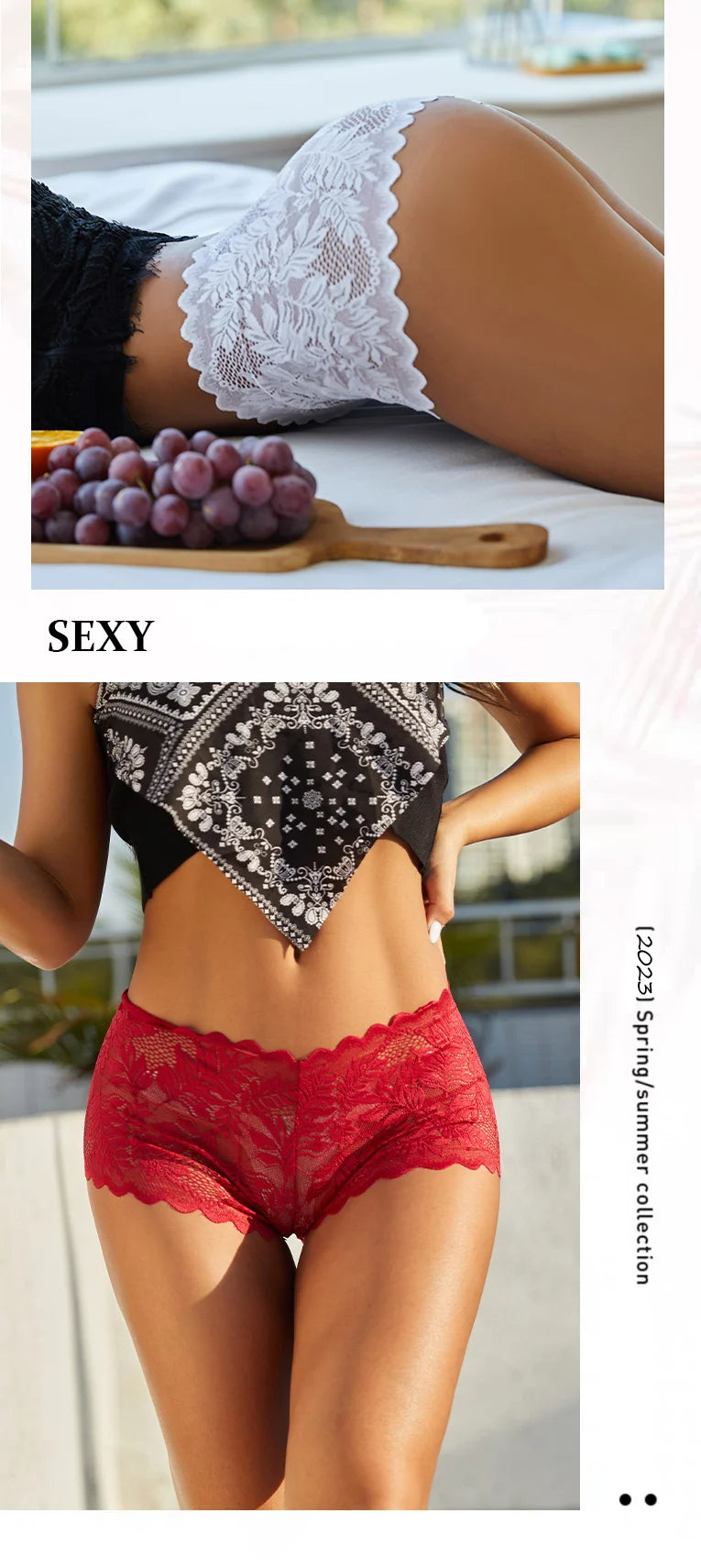 3-Pack Ice Silk Lace Boyshort Briefs – Seamless Low-Rise Underwear for Women (S–XL, 6 Color Sets)