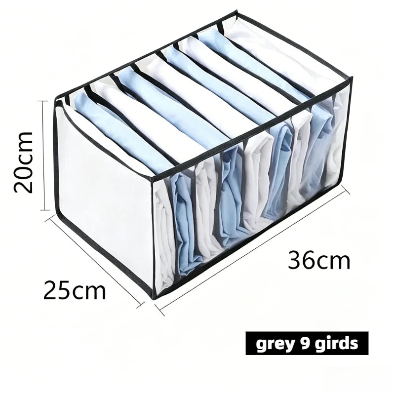 Clothes Organizer for Socks Home Separated Underwear Storage Box Bra Organizing Breathable Mesh Bag Foldable Laundry Basket