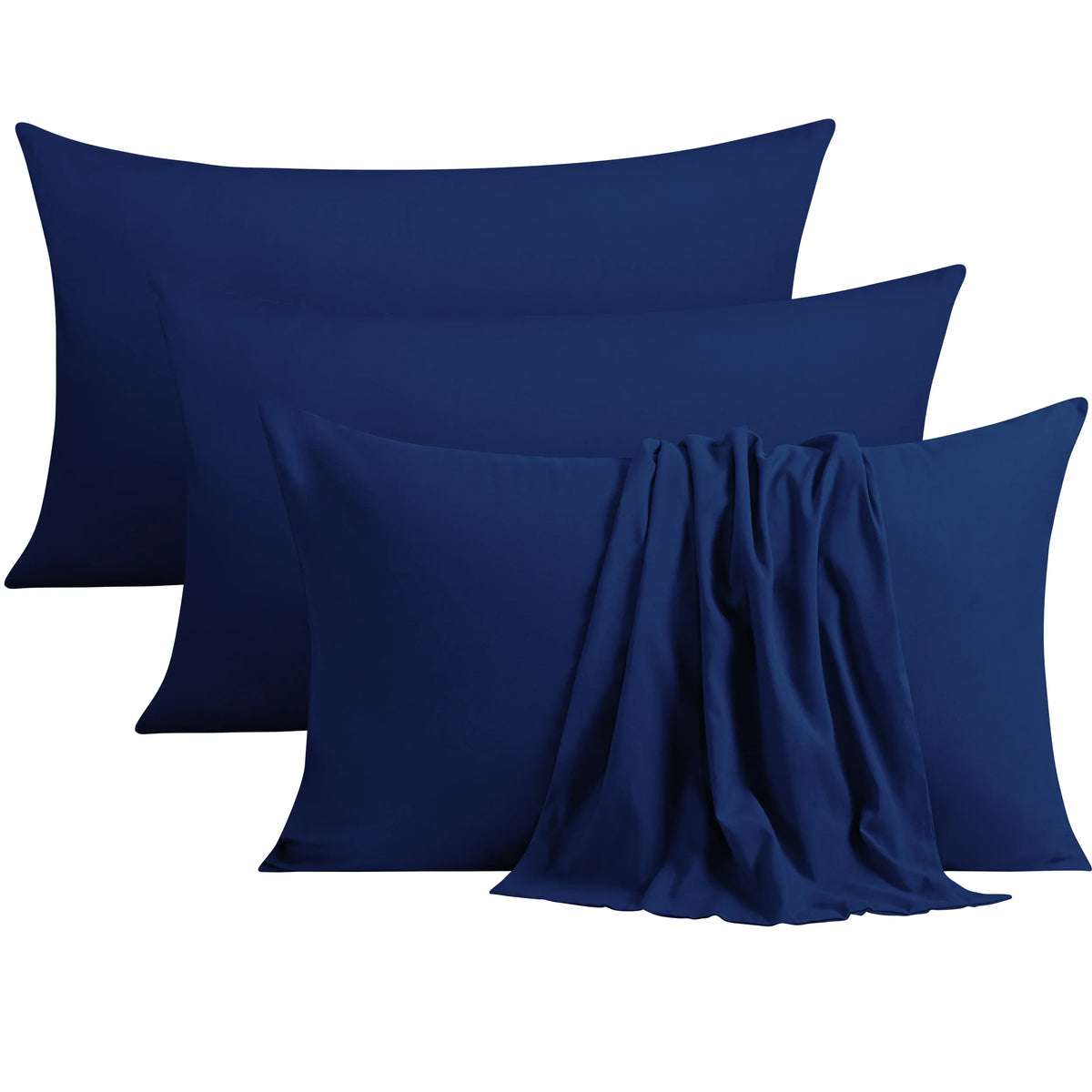 4-Pack Microfiber Pillowcases with Envelope Closure