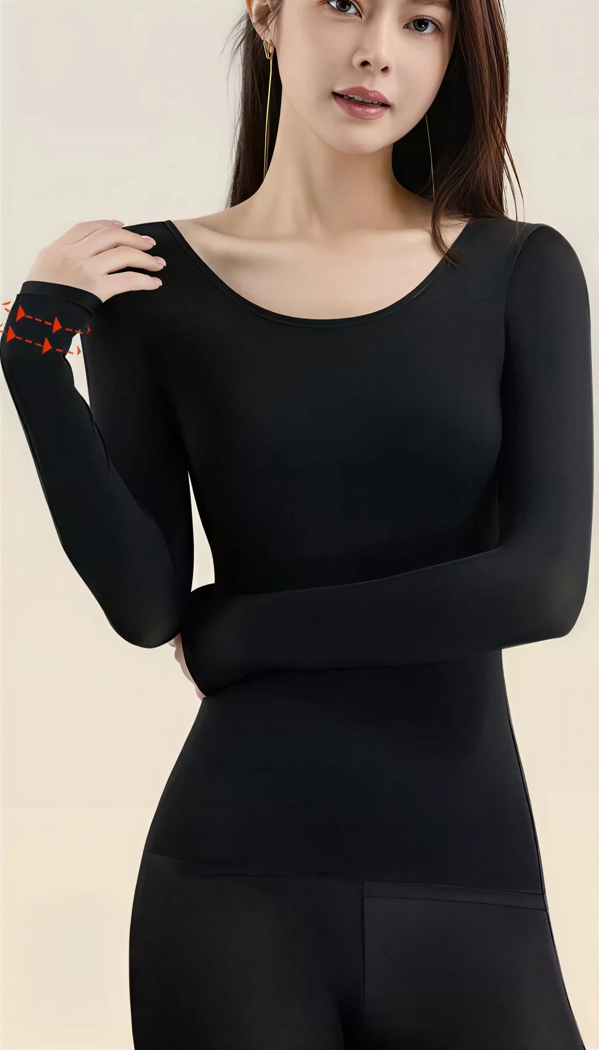 Thermal Underwear Set for Women – High-Elasticity Skin-Tight Warm Base Layer, Autumn/Winter (L–XL, 4 Colors)