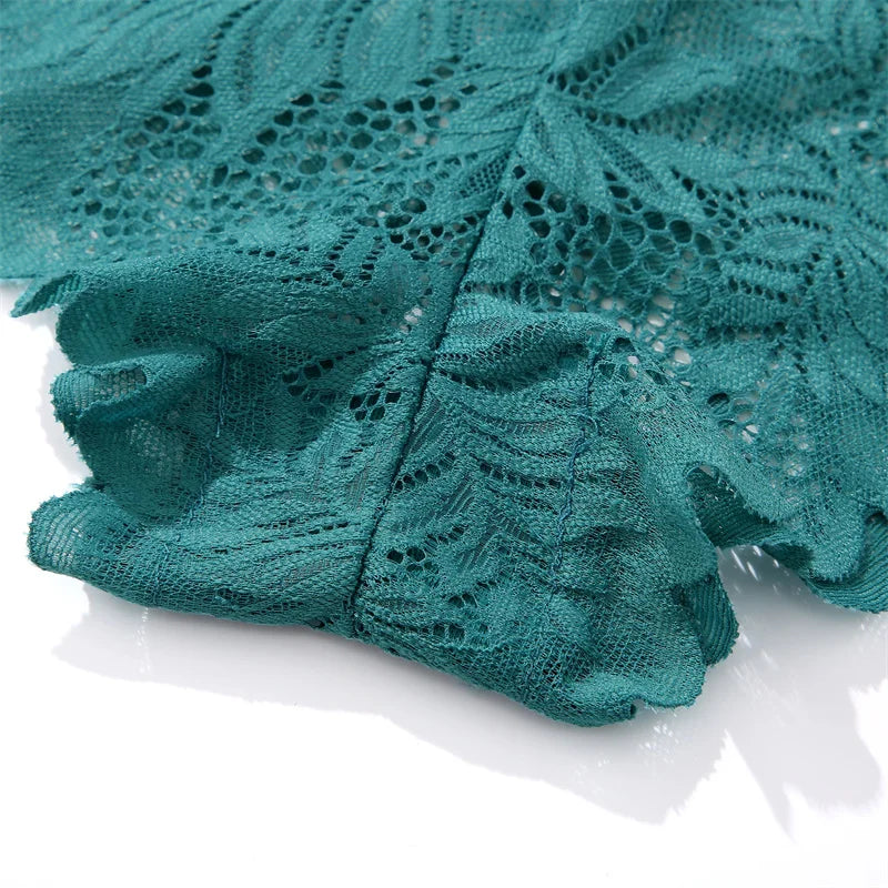 5-Pack Lace Floral Boyshorts — Low-Rise Hollow Out Panties