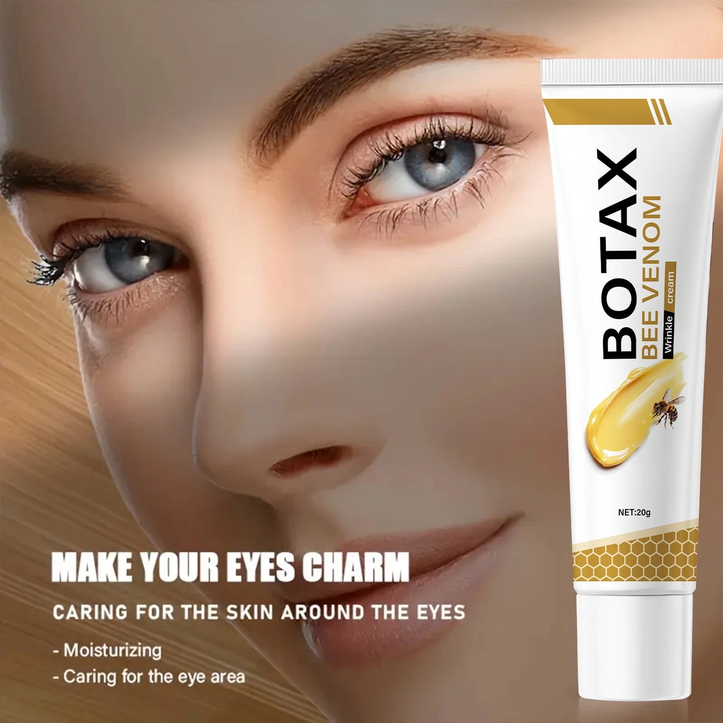 Bee Venom Eye Cream – Firms, Lifts & Hydrates for Youthful Eyes