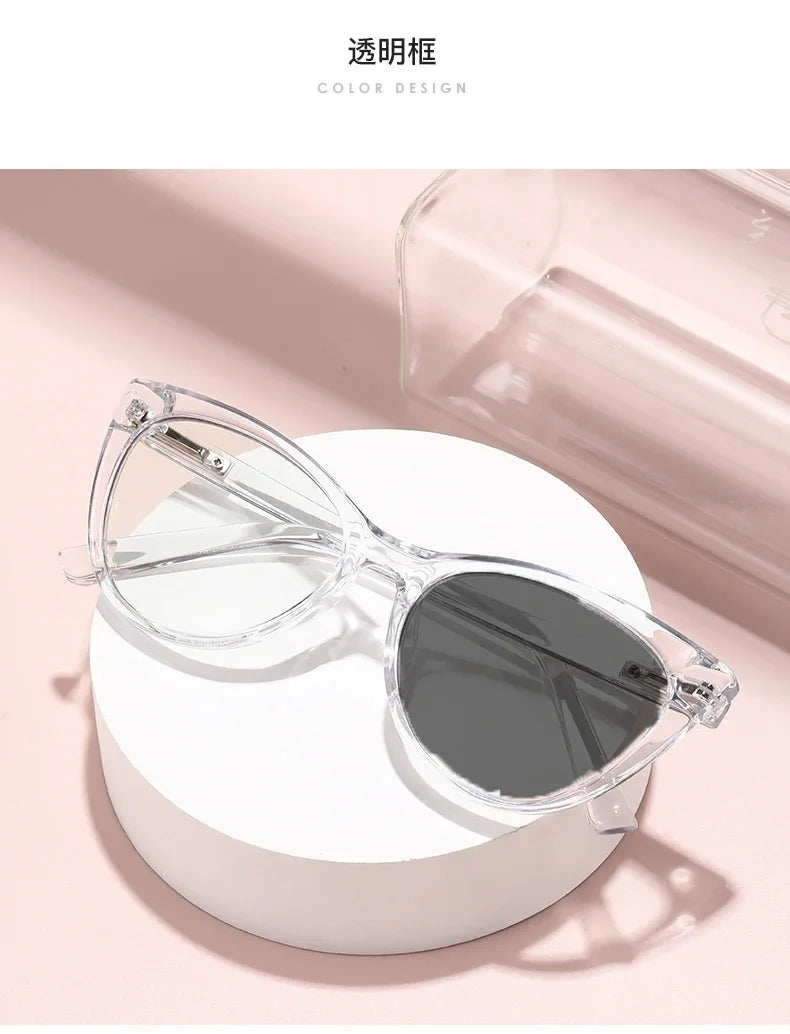 Women's Cat Eye Photochromic Glasses | Myopia Options