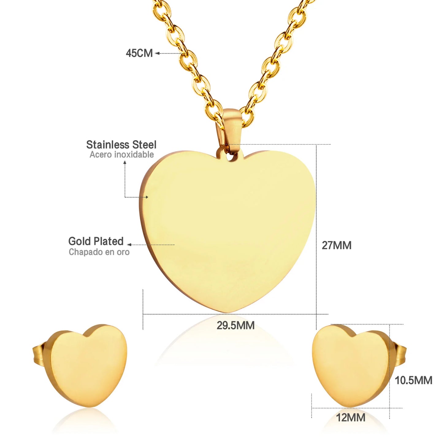 Tree of Life Jewelry Set – Stainless Steel Necklace & Earrings for Women