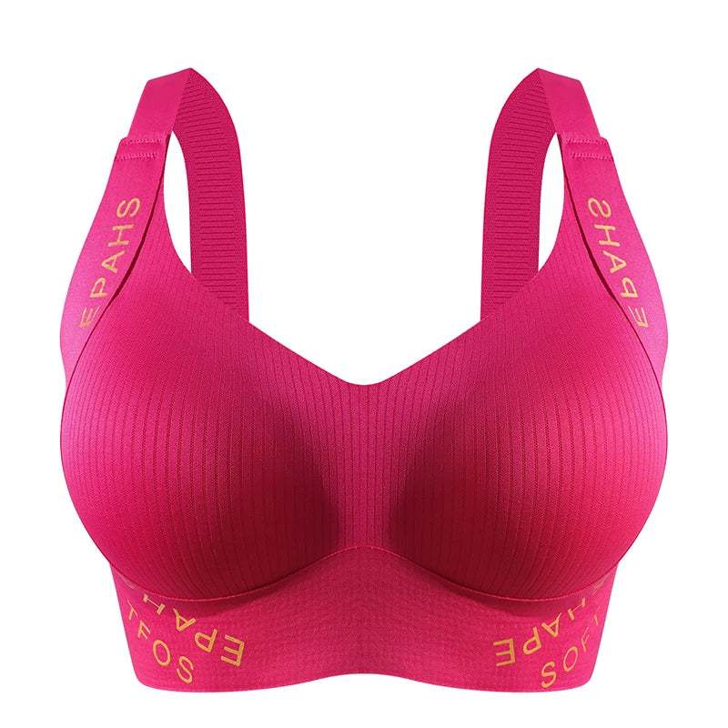 Women's Seamless Jelly Glue Push-Up Bra – Wire-Free Breathable Bralette | Comfortable Lingerie