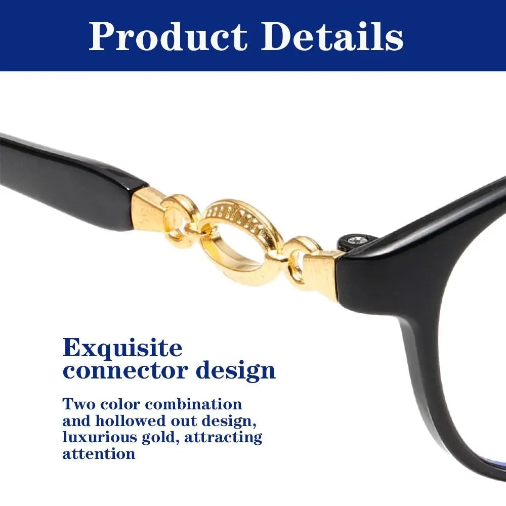 Oval Reading Glasses | Black, Red or Purple, +1.00 to +4.00