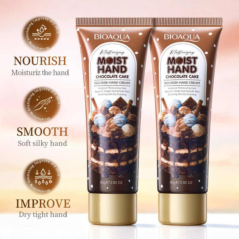 BIOAQUA Moisturizing Hand Cream – 80g, Four Scent Options