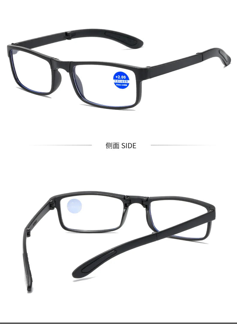 Square Reading Glasses | Folding & Standard Frame Options