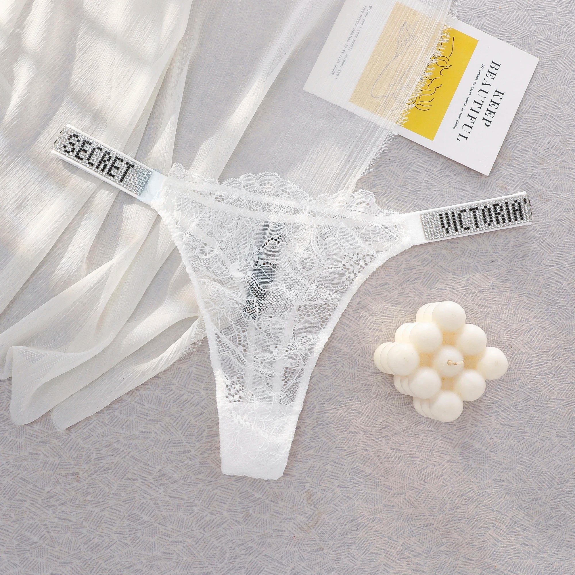 Women's Lace Thongs – Seamless High Waist Breathable Panties (1pc or 3pcs)