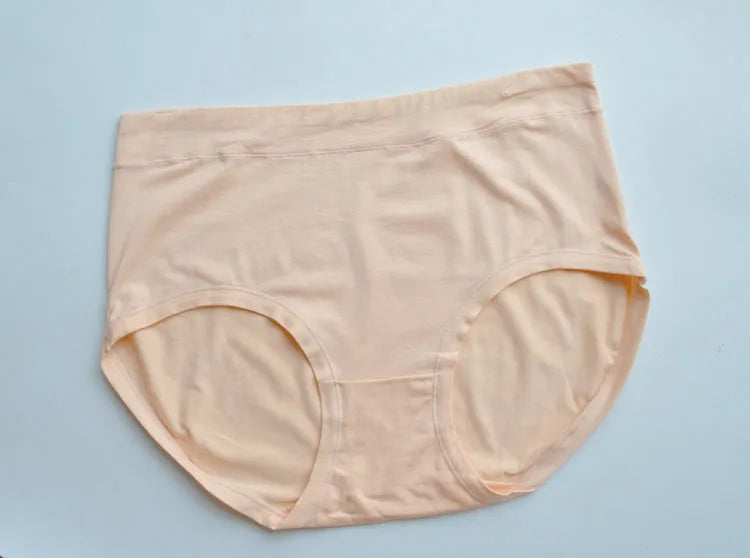 Women's Plus Size High-Rise Briefs | Soft Modal Cotton Underwear for 80–150kg (4XL–5XL)