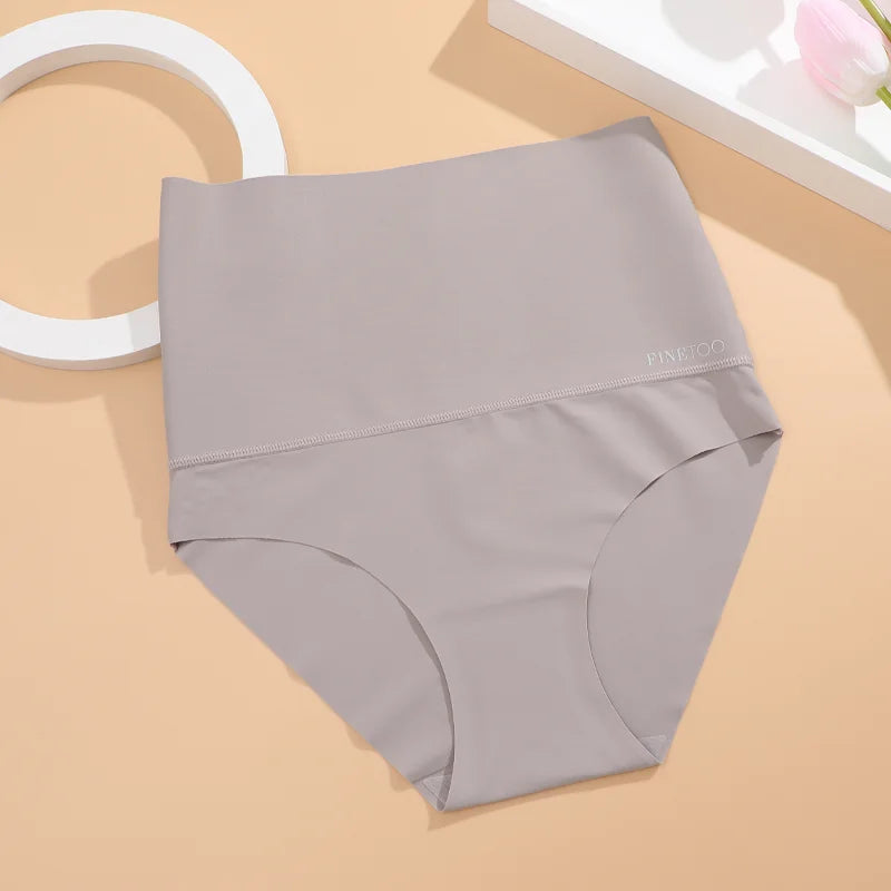 FINETOO Women Seamless Underwear High Waist Slimming Panties Female Shaping Hip Lifting Brief Comfortable Tummy Control Lingerie