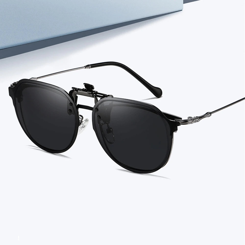 Flip-Up Clip-On Sunglasses | Colored Lens Options