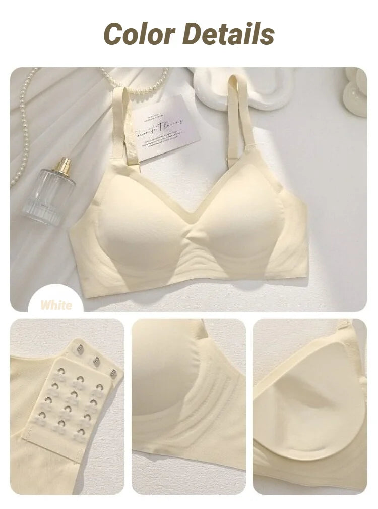 Women's Seamless Push-Up Bra – Wire-Free Soft Support for Small Chest