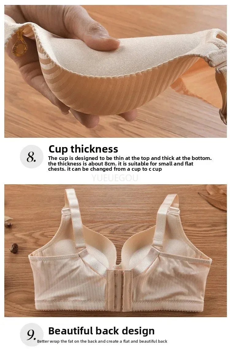 Women's 8CM Thick Padded Push Up Bra | Wireless Seamless T-Shirt Bra for Small Chest (32–38)