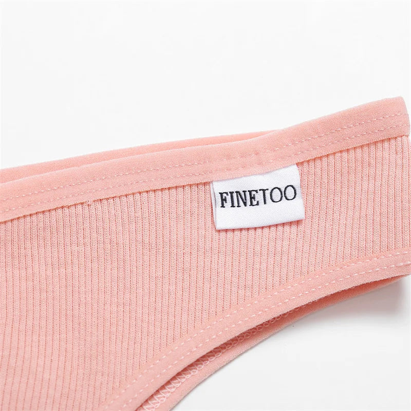 4-Pack Cotton Brazilian Panties – Low-Rise Solid Color Underwear for Women (M–XL, 14 Color Sets)