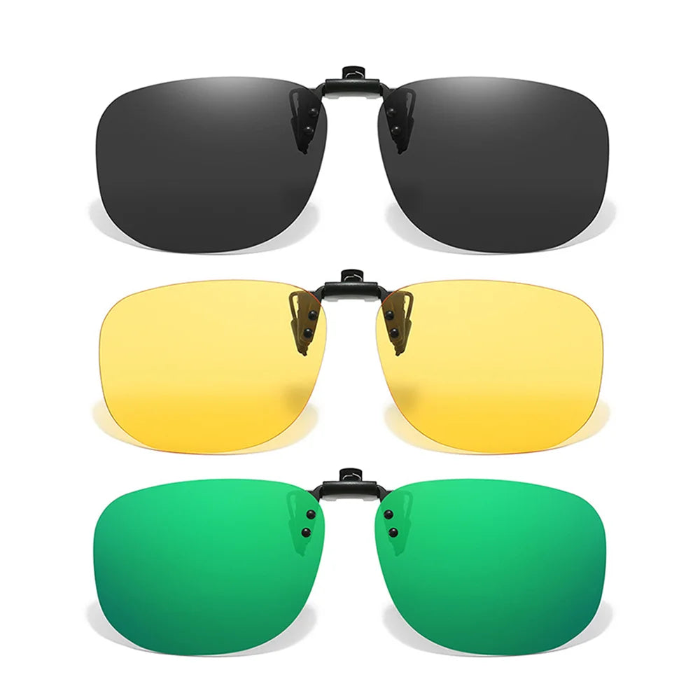 Pilot-Style Flip-Up Clip-On Sunglasses | Lens Options