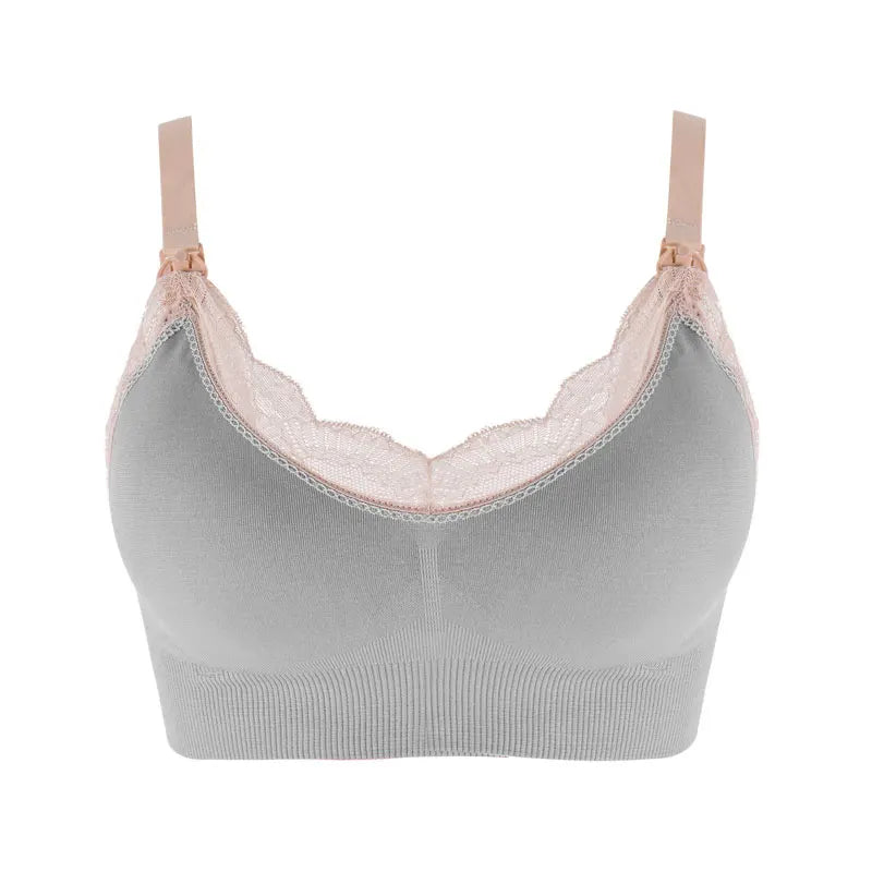 Women's Wireless Nursing Bra – Seamless Breathable Maternity Breastfeeding Bra