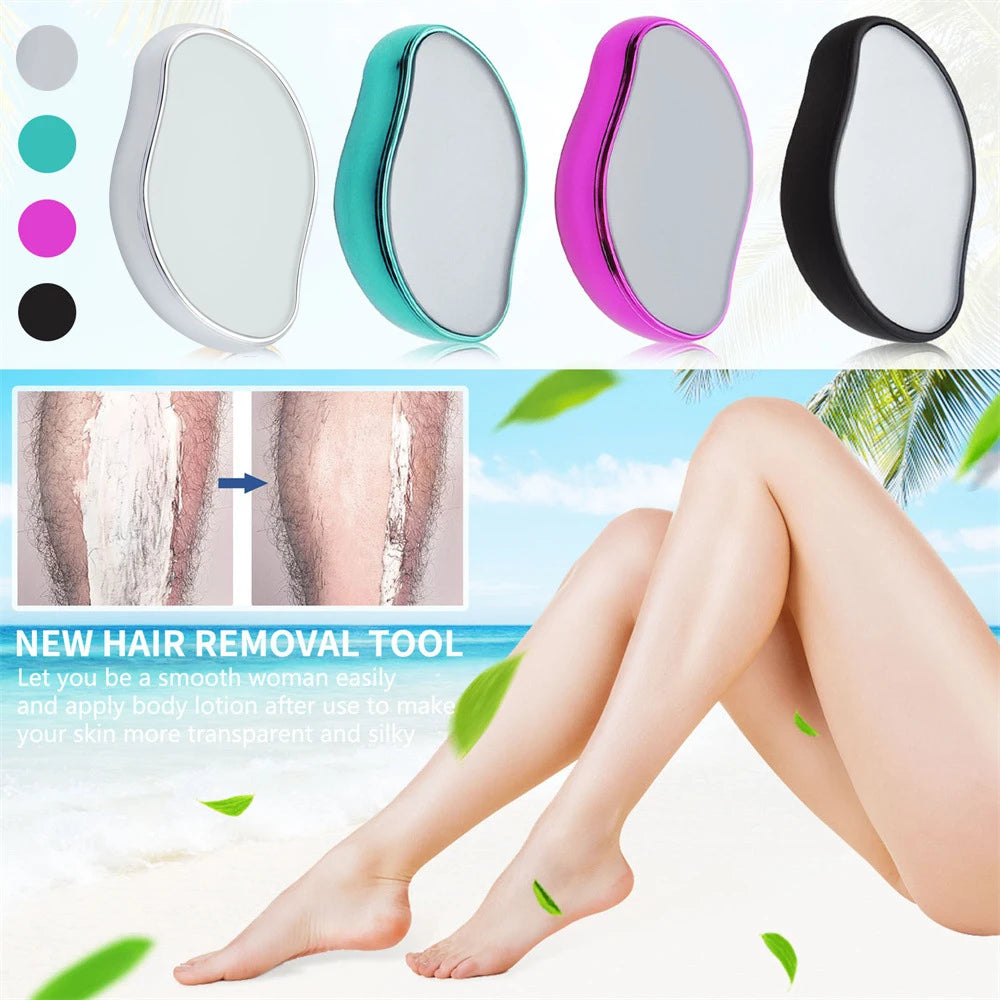 Reusable Crystal Hair Eraser – Glass Hair Removal & Body Exfoliation Tool