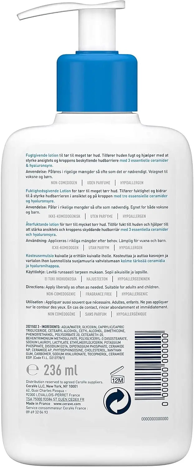 CeraVe Moisturizing Lotion for Face & Body – 236ml