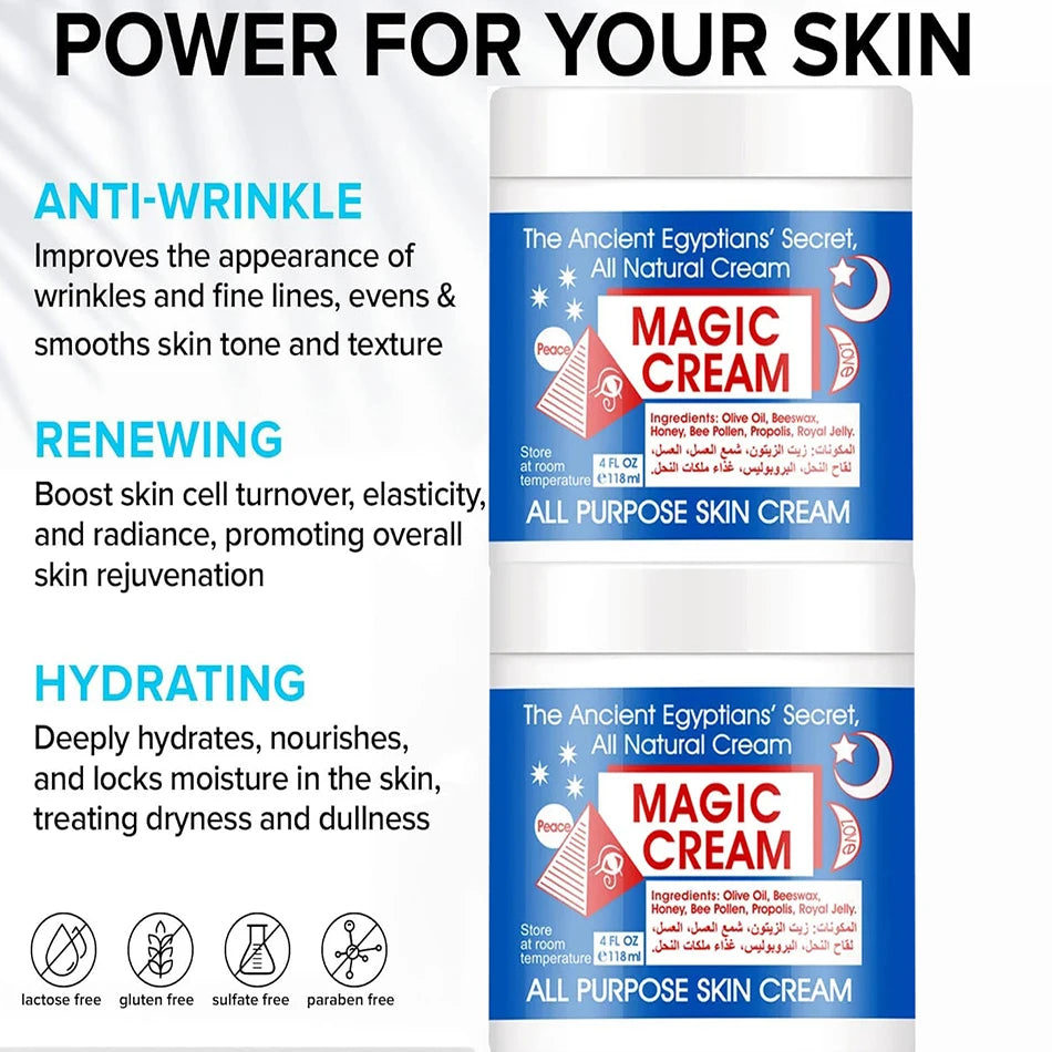 Egyptian Magic All-Purpose Skin Cream – Natural Healing Balm for Face, Body & Hair (2x118ml)