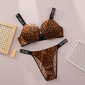 Women's Seamless Push-Up Lace Bralette & Panty Set – Breathable Underwire Lingerie