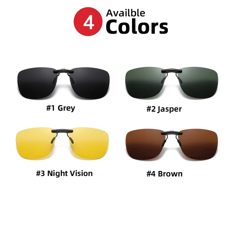 Square Clip-On Sunglass Lenses | Single or 3-Piece Options