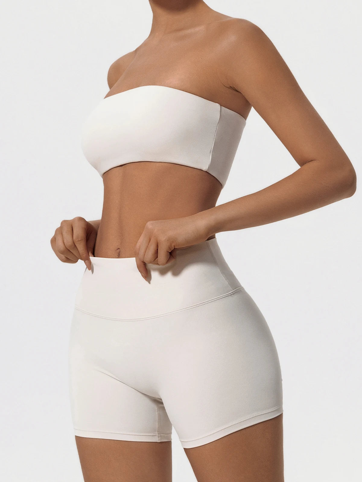 Women’s 2-Piece Workout Set – Strapless Sports Bra & Leggings for Yoga, Gym & Running