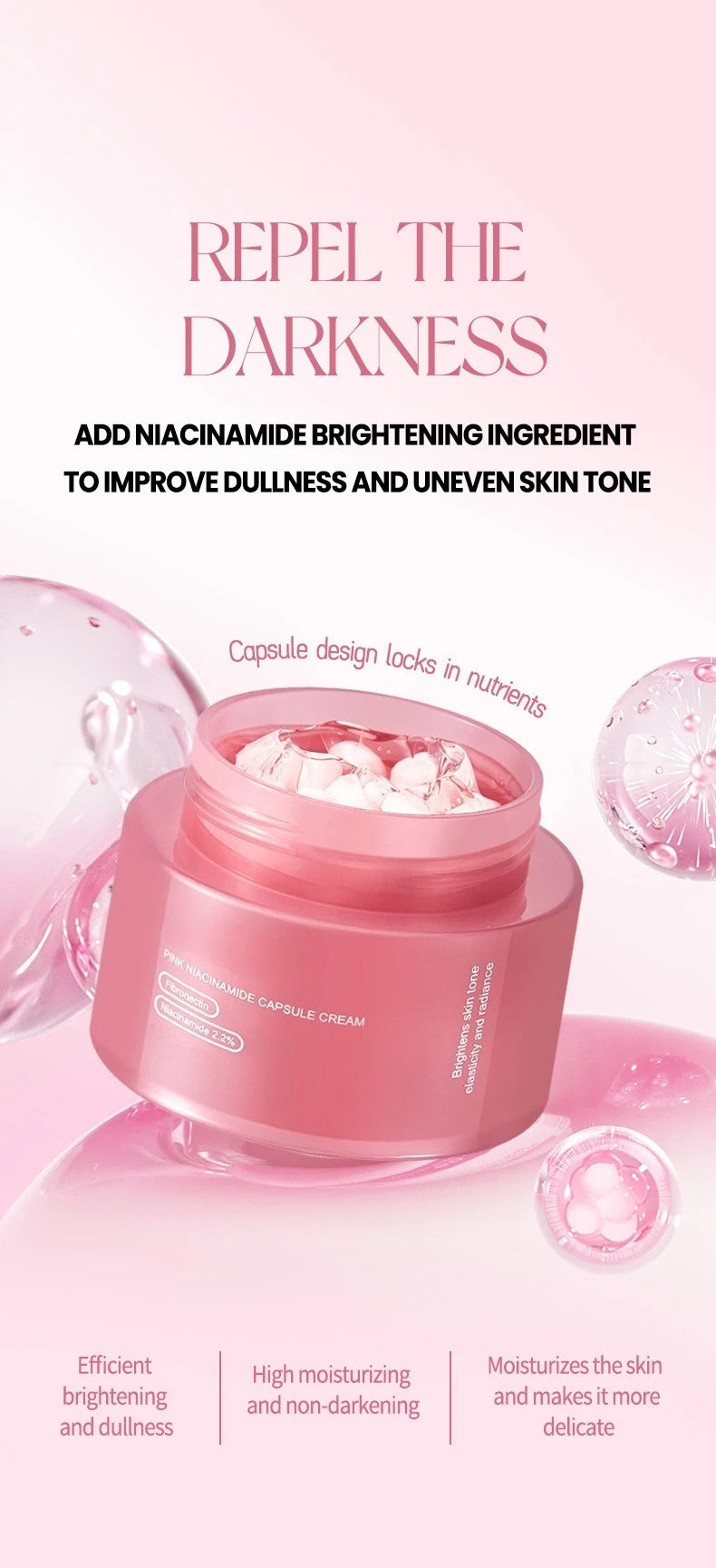 JAYSUING Pink Collagen PDRN Capsule Cream with Niacinamide