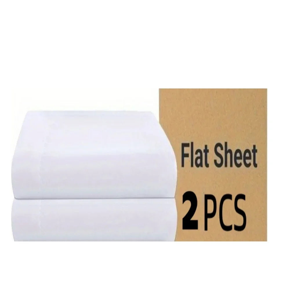 Soft Polyester Flat Sheet with 4-Inch Hem