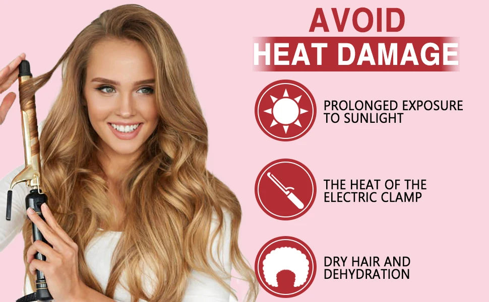 Lockmio Heat Protectant Spray for Hair – UV & Thermal Protection, Moisturizing & Shine Boost (100ml)