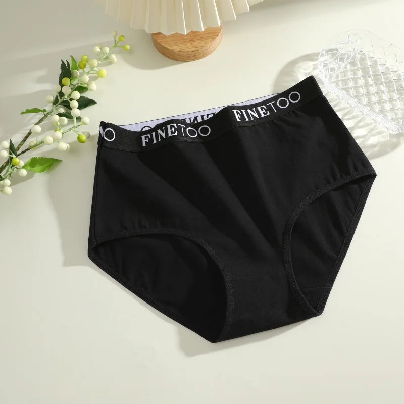 6-Pack Seamless Cotton Brief Panties – Breathable Low-Rise Underwear for Women (S–2XL, 10 Color Sets)