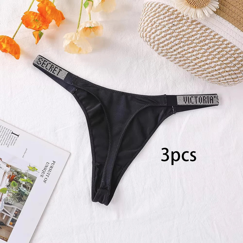 3-Pack Seamless Lace Thong Panties for Women | Breathable High-Waist G-String Underwear