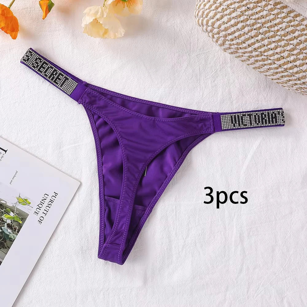 3-Pack Seamless Lace Thong Panties for Women | Breathable High-Waist G-String Underwear