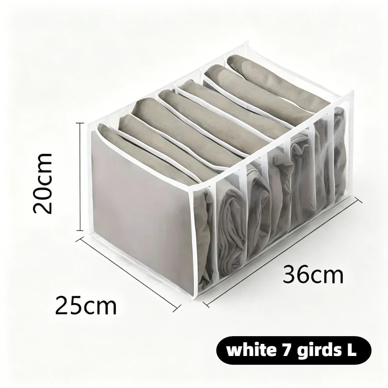 Clothes Organizer for Socks Home Separated Underwear Storage Box Bra Organizing Breathable Mesh Bag Foldable Laundry Basket