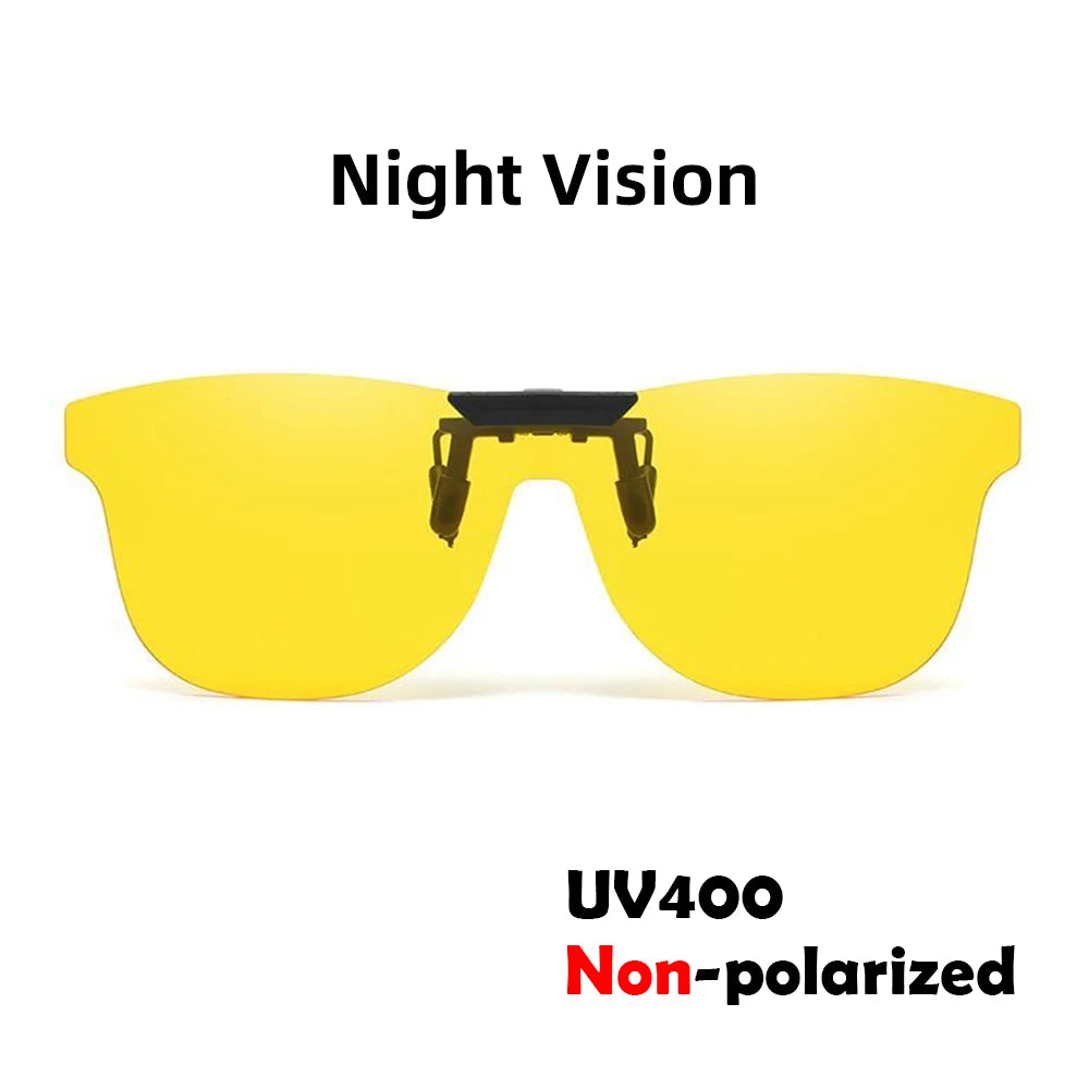 Square Flip-Up Clip-On Sunglasses | Color Options