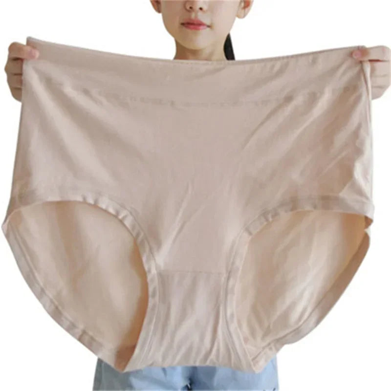 Women's Plus Size High-Rise Briefs | Soft Modal Cotton Underwear for 80–150kg (4XL–5XL)