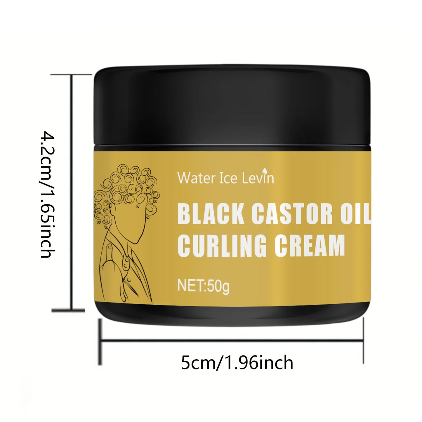 Black Castor Oil Curl Defining Cream – Moisturizing & Detangling for Dry Curly Hair