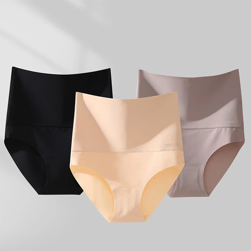 Women's Seamless High Waist Shapewear Panties – 3-Piece Set | Tummy Control Slimming Bodyshaper (S–XL)