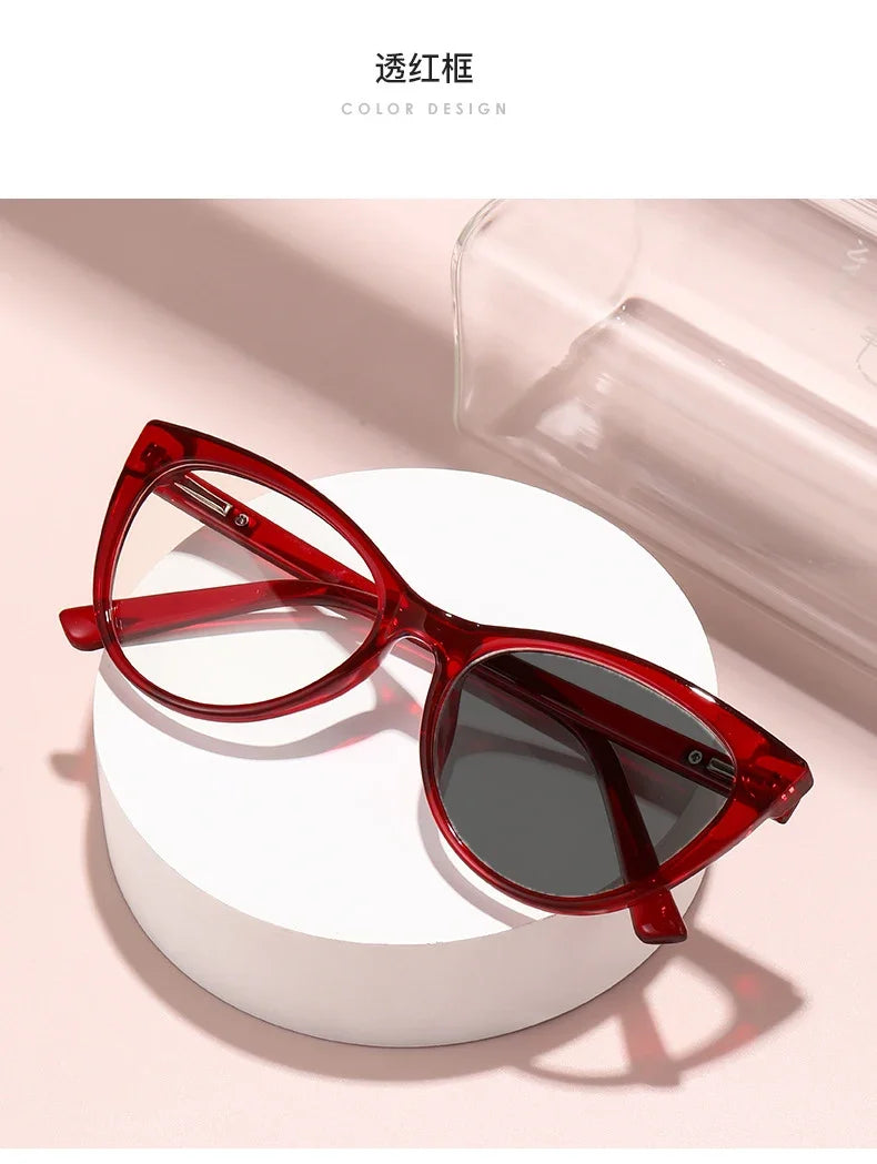 Women's Cat Eye Photochromic Glasses | Myopia Options