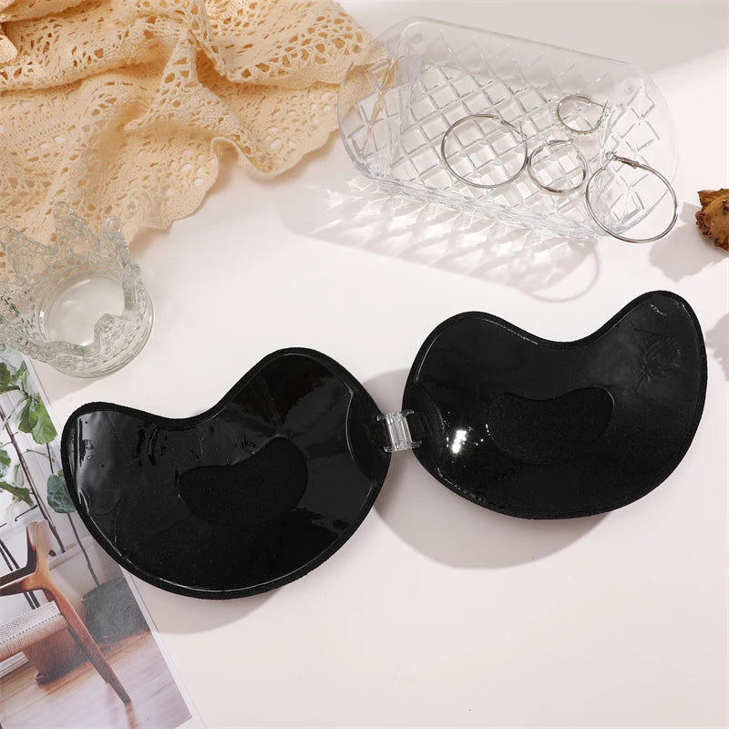 Self-Adhesive Silicone Bra Pads — Strapless Invisible Push-Up Mango Shape