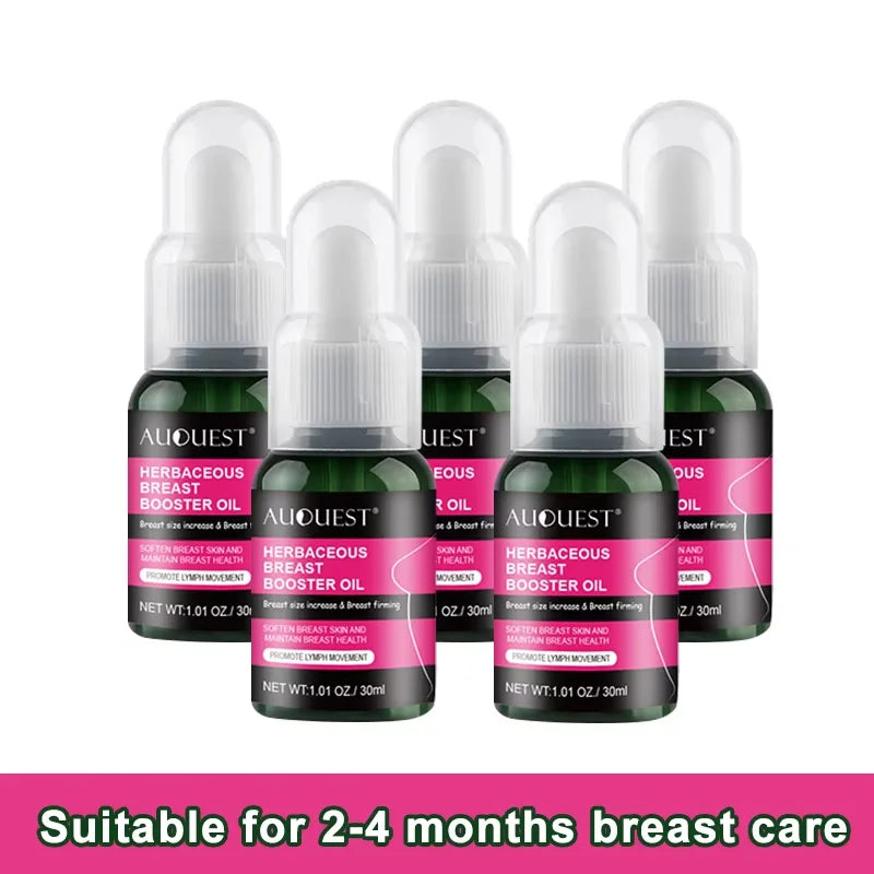 AuQuest Breast Firming & Lifting Oil – Natural Herbal Formula for Fuller, Firmer Skin