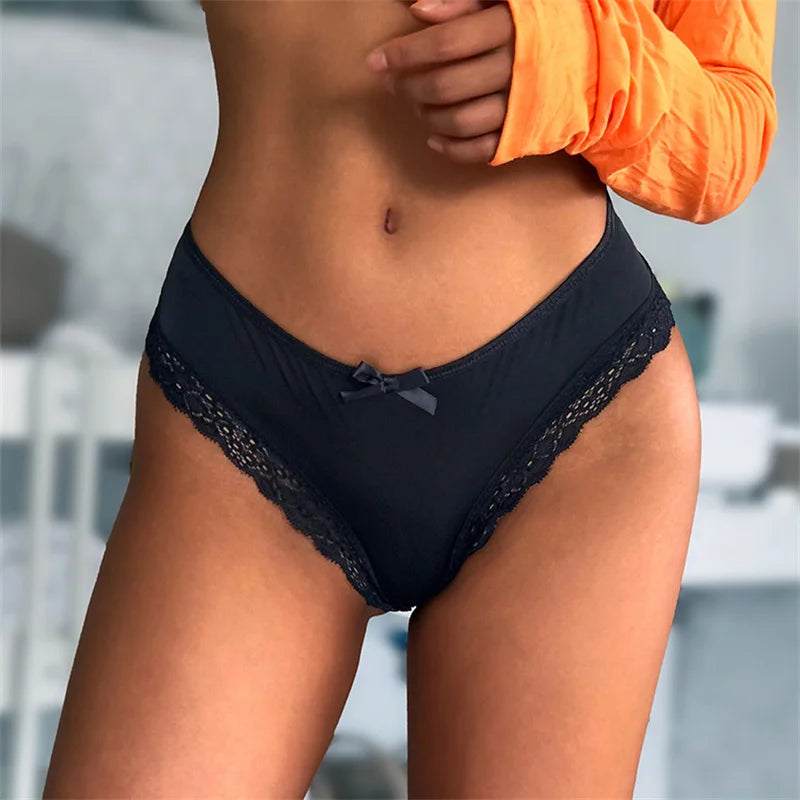Hollow Cross Lace G-String Thong – Low-Rise, Breathable | Women's Sexy Underwear