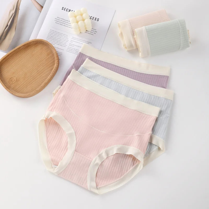 3PCS High Waist Breathable Comfort Briefs Soft Maternity Dresses for Pregnant Women Push Up Panties Pregnant Woman Clothes Pants