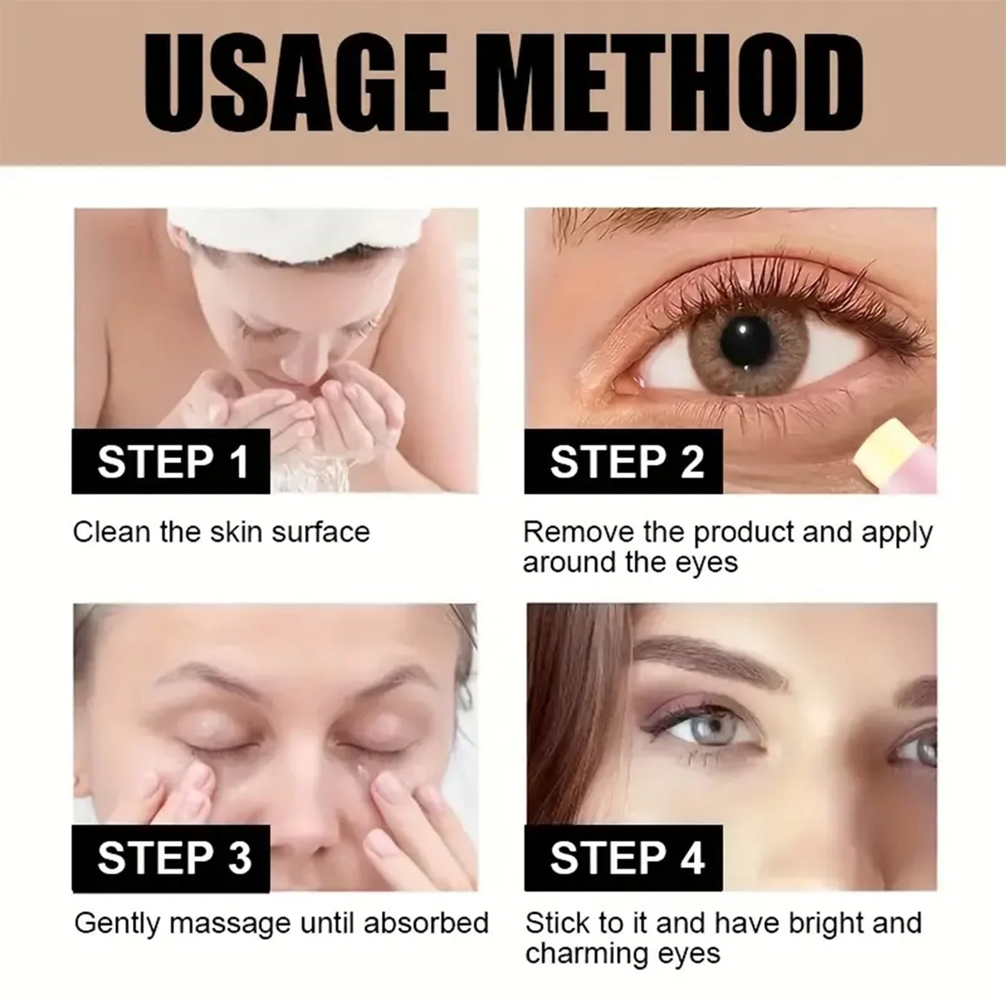 Caffeine & Cocoa Butter Eye Cream Stick – Dark Circles, Eye Bags & Fine Line Relief | Brightening Eye Care | 5g