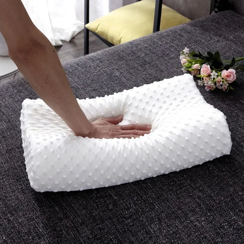 Memory Foam Pillow, Contoured Neck Support, 50 × 30 cm