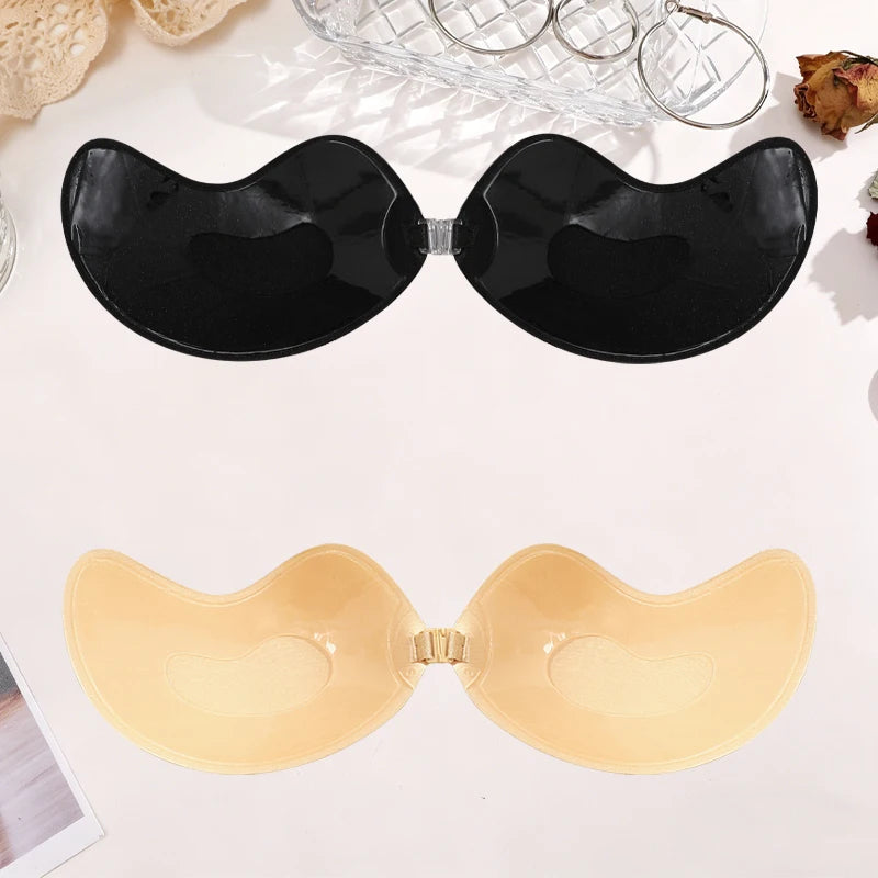 Self-Adhesive Silicone Bra Pads — Strapless Invisible Push-Up Mango Shape