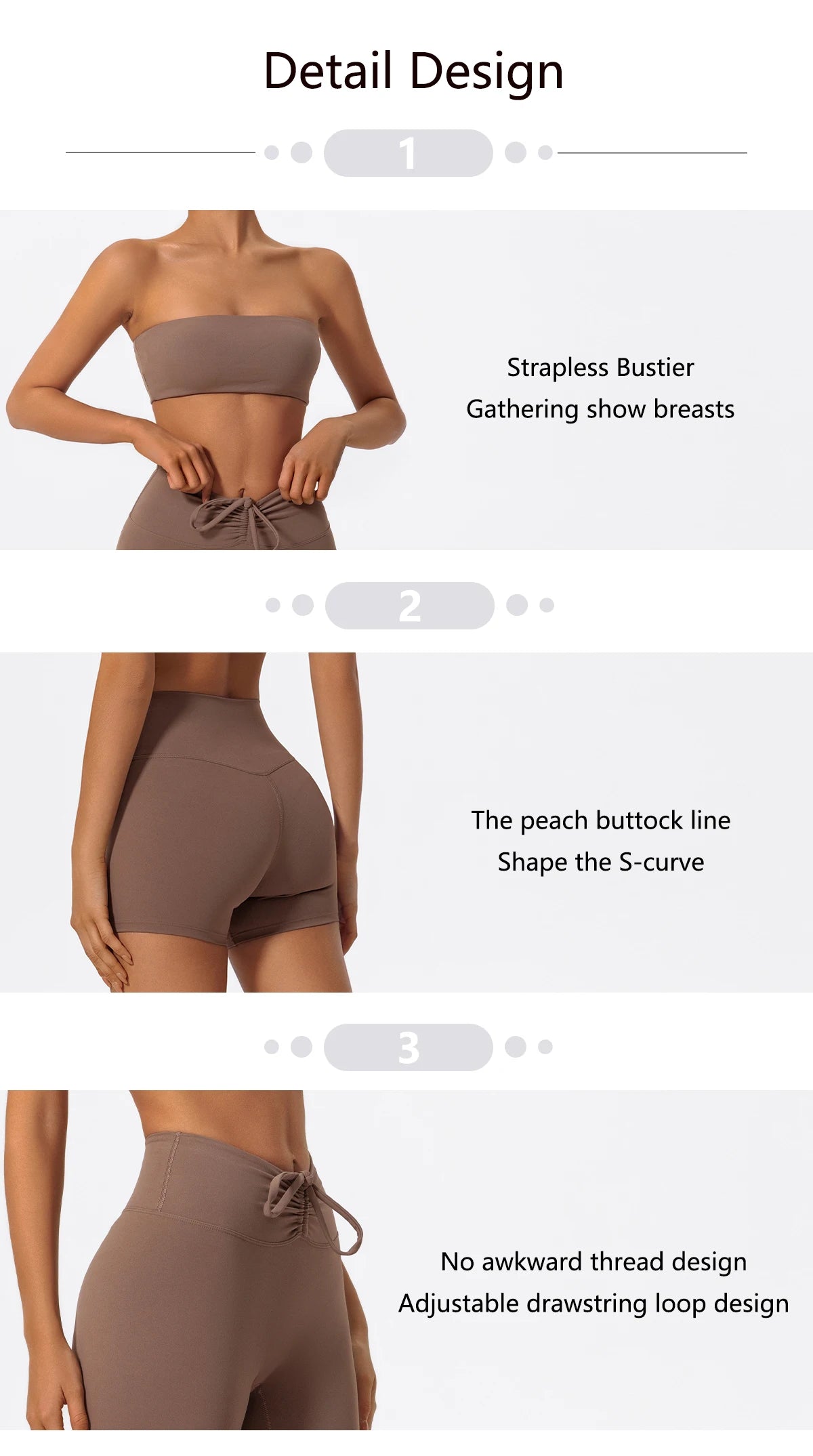 Women’s 2-Piece Workout Set – Strapless Sports Bra & Leggings for Yoga, Gym & Running