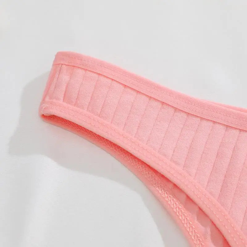 7Pcs/Set Cotton Thread Thongs Underwear Seamless Breathable Bikini T-Back G-Strings Panties Female Low Waist Sexy Lingerie S-XL