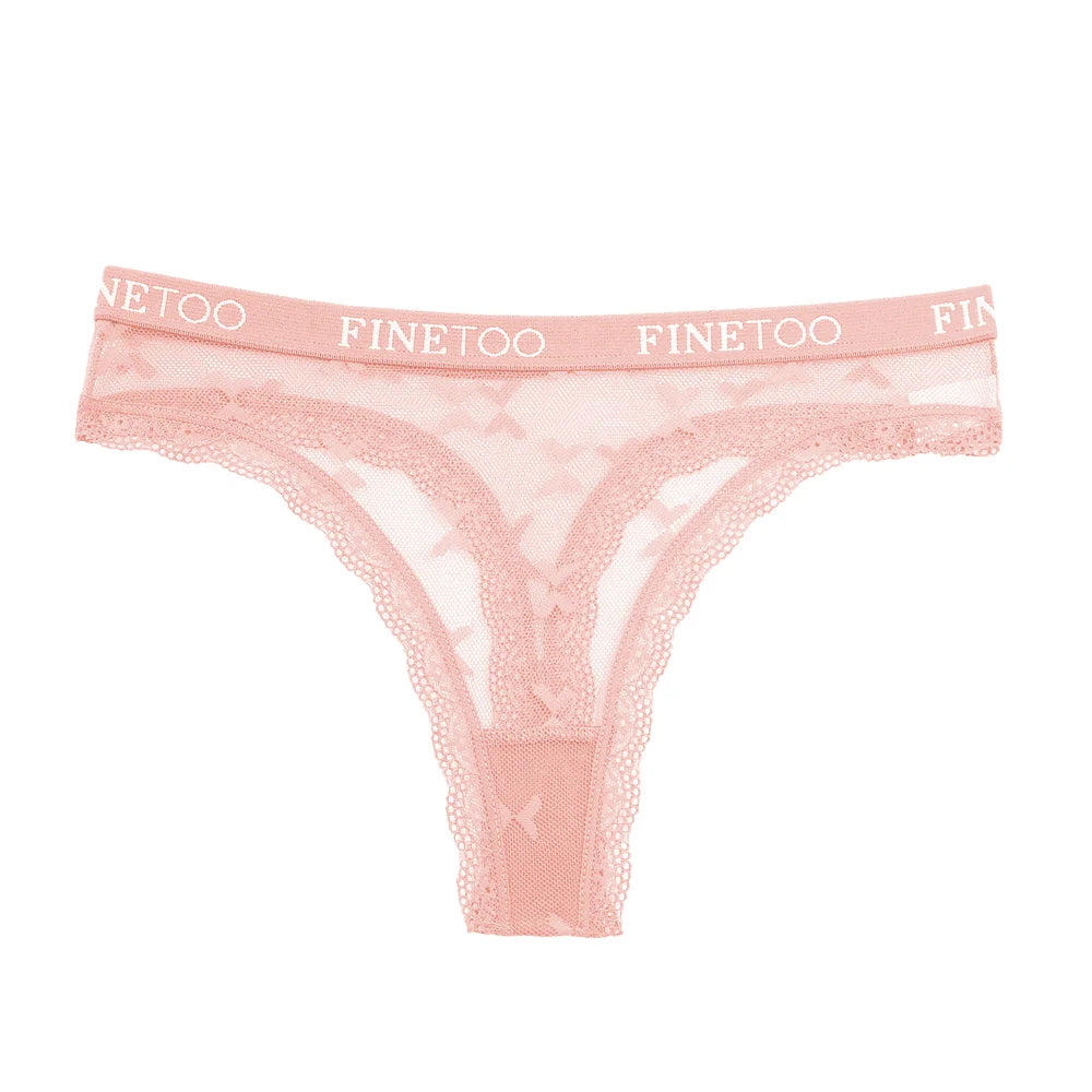 Women's Floral Lace G-String Thongs – 4-Piece Set | Butterfly T-Back Sexy Underwear (S–XL)