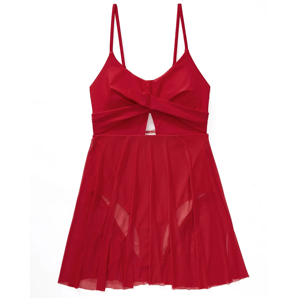 Mesh See-Through Push-Up Monokini — High Waist One-Piece | Women's Swimwear